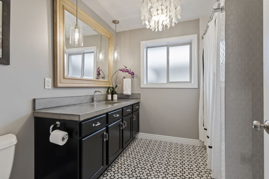 Beacon Drive master bathroom after