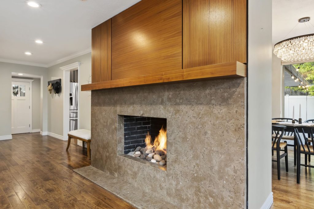 Beacon Drive fireplace